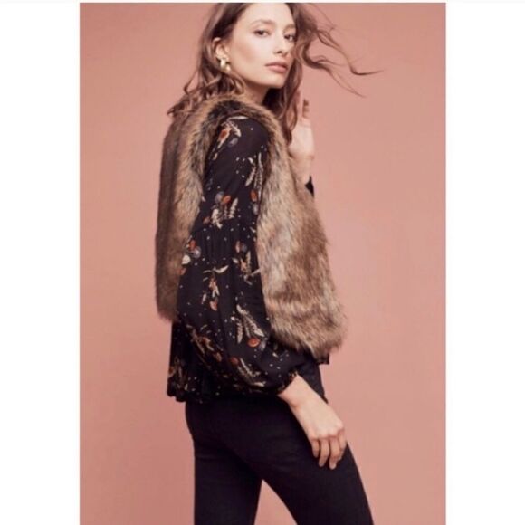 Elevenses Nauterre Faux fur vest NWT - Picture 9 of 11